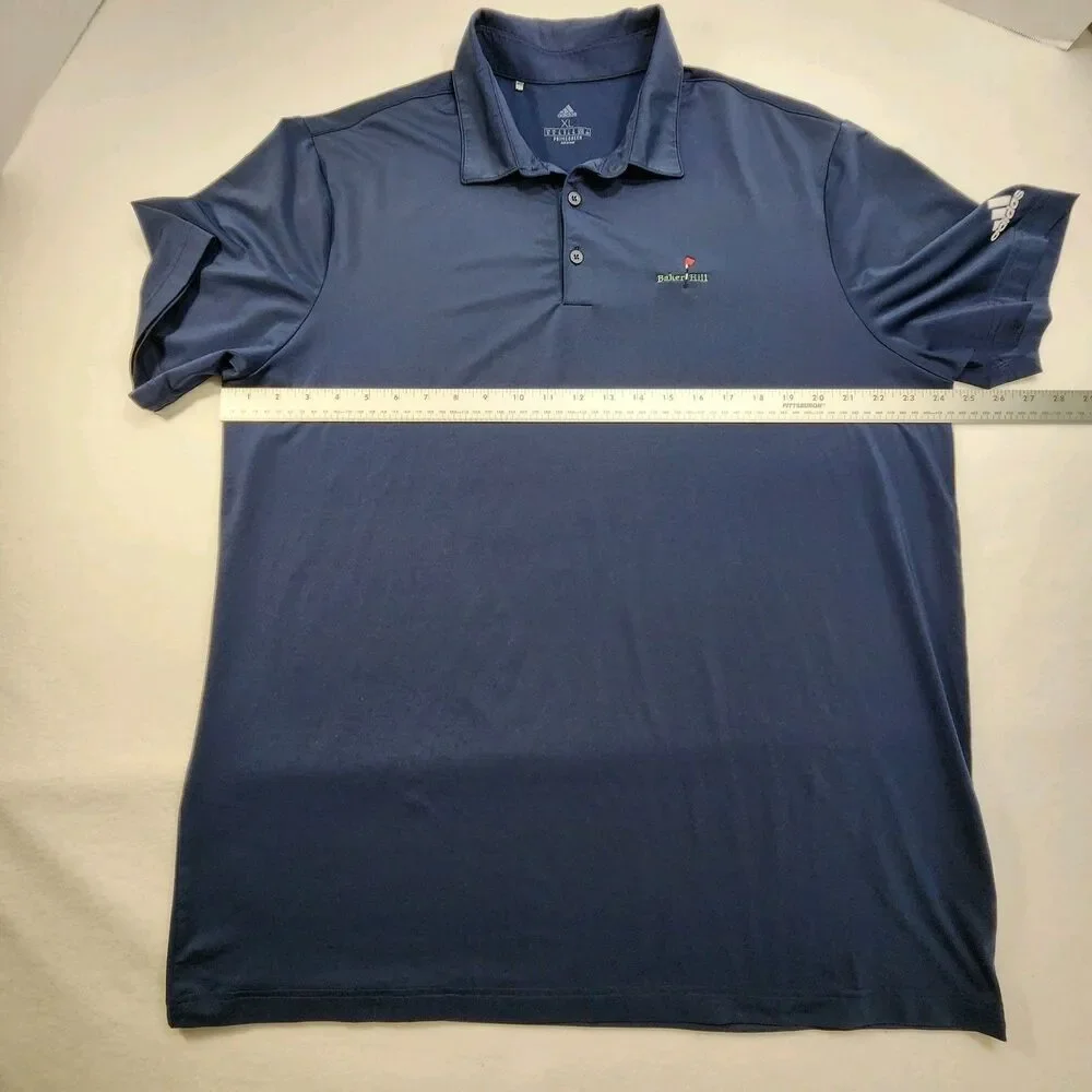 Adidas Primegreen Men's Golf Polo Shirt XL Baker Hill Golf Course Performance